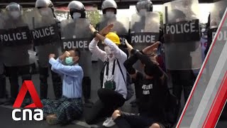 Myanmar coup 20yearold woman who was shot in head by police during protest dies [upl. by Gillett966]