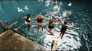 Cenote swim in Mexico  Contiki [upl. by Pettifer]