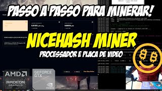 COMO MINERAR COM NICEHASH MINER PASSO A PASSO PARA MINERAR E CONFIGURAR [upl. by Nimoynib]