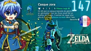 Zelda Breath Of The Wild 147 Armure Zora Complète [upl. by Trebliw]