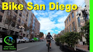 20 Minute Virtual Bike Ride  San Diego California to Mission Bay  Cycling Workout  Travel Video [upl. by Limbert]