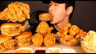 ASMR MUKBANG KFC FRIED CHICKEN amp CHICKEN SANDWICHES amp POPCORN CHICKEN amp MAC N CHEESE No Talking [upl. by Acissj]