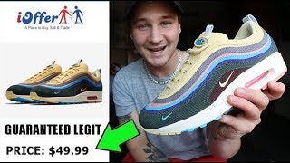 BUYING LEGIT SNEAKERS OFF IOFFER FOR HALF THE PRICE \u00100 REAL WOTHERSPOON AIR MAX [upl. by Elynad]