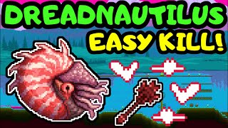 TERRARIA EASY DREADNAUTILUS FARMING Terraria Blood Moon Dread Nautilus Guide Easy Sanguine Staff [upl. by Aiket361]