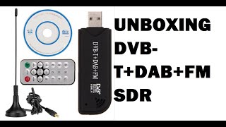 Unboxing new DVB T  DAB  FM SDR  Software Defined Radio [upl. by Yrevi]