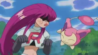 Pokemon Advanced Generation  Skitty tail slaps Jessie [upl. by Ahsied]