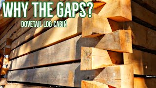 Dovetail Log Cabin  Why the Gaps [upl. by Oinotla281]