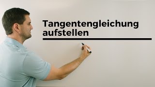 Tangentengleichung aufstellen  Mathe by Daniel Jung [upl. by Llennaj]