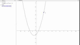 Tangent lines to the graphs in Geogebra [upl. by Spiro]