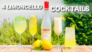 4 LIMONCELLO Cocktails  Cocktail Recipes [upl. by Welker]