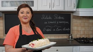 Rulada Pavlova  ruladă de bezea cu zmeură și mascarpone  Laura Laurentiu [upl. by Marka]