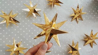 DIY ♡ Estrellas de papel ♡ súper fácil  Erandy Paz [upl. by Tychon844]