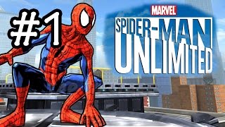 SpiderMan Unlimited Gameplay Walkthrough Part 1  The Beginning [upl. by Boniface]