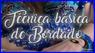 DIY Técnicas básicas de bordado rocalla canutillo cristal y lentejuela ENGLISH SUBTITLES [upl. by Aernda]