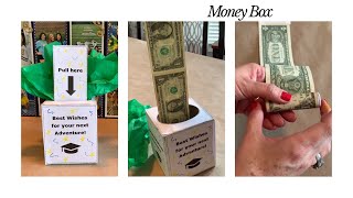 Money roll box with FREE graduation printable [upl. by Ellenid864]