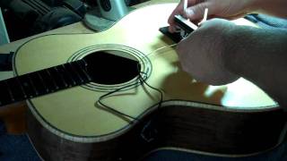 Installing an LR Baggs Active IBeam Acoustic Guitar Pickup Part Two [upl. by Aciretnahs]