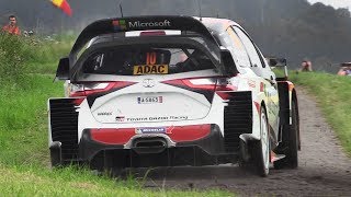 Toyota Yaris WRC Tribute  10 Minutes of Pure Sounds at Rallye Deutschland 2017 [upl. by Eidassac]