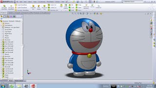 Doraemon by Solidworks [upl. by Goggin]