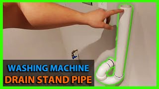 How To Install a Washing Machine Drain Stand Pipe  2quot Trap amp Stand Pipe Height [upl. by Undine]