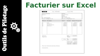 Automatiser vos factures sur Excel  modèle [upl. by Pomcroy]