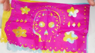 Como hacer papel picado  tutorial [upl. by Aloeda]