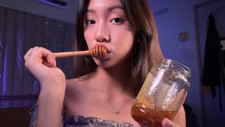 ASMR  Honeycomb  Sticky Satisfying Sounds [upl. by Torp401]