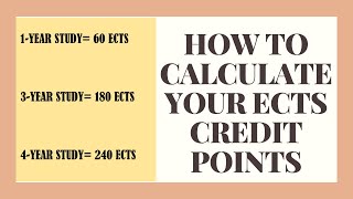 HOW TO CALCULATE ECTS USING CREDIT UNITS [upl. by Nylaras]