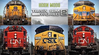 Train Sim World 2 Horn mods for North American Locomotives [upl. by Neruat]