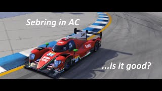 Oreca 07 LMP2 at Sebring  Assetto Corsa [upl. by Ahsak567]