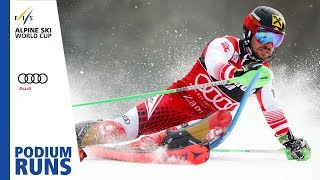 Marcel Hirscher  Mens Slalom  Zagreb  1st place  FIS Alpine [upl. by Leasim]