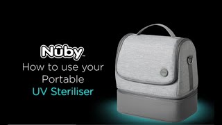 How to use our Portable UV Steriliser  Nuby [upl. by Lachus]