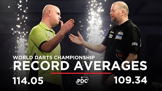 RECORDBREAKING AVERAGES Van Barneveld v Van Gerwen  2017 World Darts Championship [upl. by Banebrudge248]