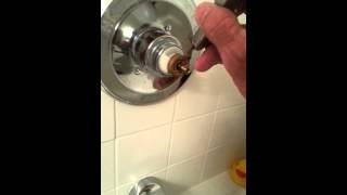 Delta Monitor Shower Faucet repair Part One [upl. by Nairehs]