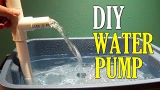 How to Make a Water PUMP using PVC Pipe DIY [upl. by Riocard]