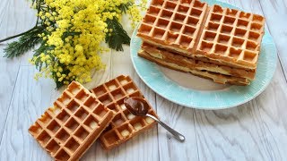 Recette Gaufres faciles  Easy Waffles Recipe [upl. by Ecnerrat]