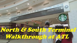 Atlanta Airports Domestic Terminal Walkthrough North amp South [upl. by Naut]