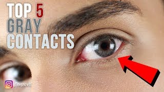 TOP 5 Gray Contact Lenses  Fonzevil [upl. by Tormoria]