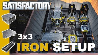 Satisfactory Iron 3x3 Compact tutorial [upl. by Garnes875]