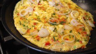 Quick and Easy way to make Tasty and Fluffy Omelette [upl. by Wilinski]