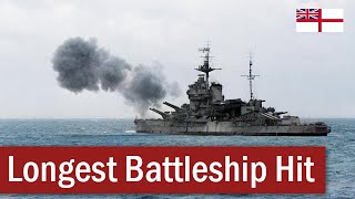 The Longest BattleshiponBattleship Hit  July 1940 [upl. by Westfall]