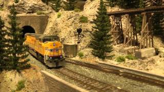 Wonderful US model railroad layout in HO scale [upl. by Jevon]