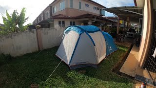 Unboxing Quechua Arpenaz family 4 amp setting up tent [upl. by Reisfield156]