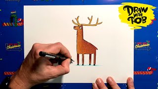 DrawWithRob 65 Reindeer [upl. by Eldreda925]