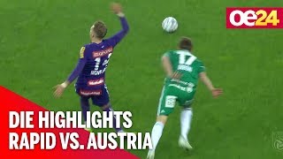 SK Rapid Wien gegen FK Austria Wien Die Highlights [upl. by Boehike]