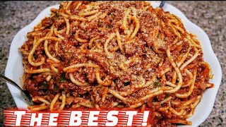 Classic Spaghetti and Meat Sauce  Meat Sauce Recipe  The simple way [upl. by Hceicjow]