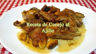 Conejo al ajillo receta original [upl. by Ahsitahs]