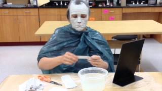 Plaster gauze mask making [upl. by Ned]