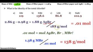 AP Chemistry Gravimetric Analysis Problems [upl. by Eolc]