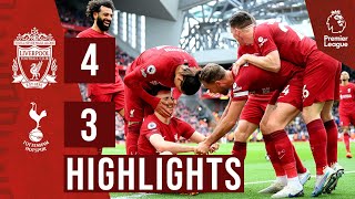 HIGHLIGHTS Liverpool 43 Tottenham Hotspur  Dramatic Jota winner [upl. by Aiki422]