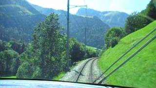 ZweisimmenMontreux GoldenPass Line Train Switzerland [upl. by Anahsar]